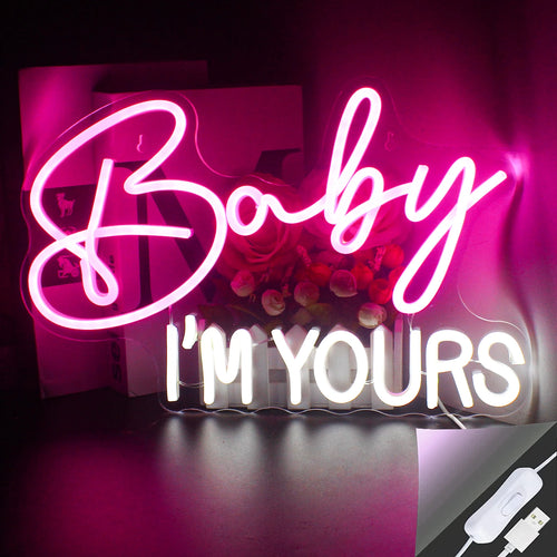 Baby I'm Yours 5V USB LED Neon Schild - Kostenfreundlich