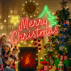 Merry Christmas 5V USB LED Neon Sign - Budget Friendly