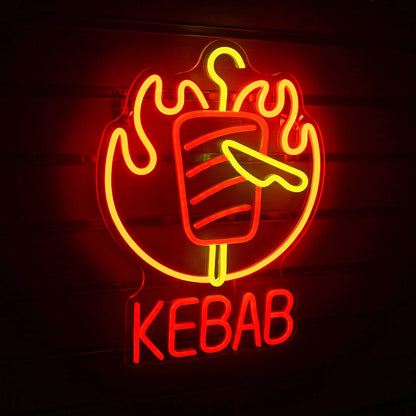 Kebab 5V Mini USB LED Neon Sign - Budget Friendly