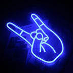Rock-Handzeichen – LED-Neonschild (5 V USB)