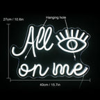 Alle Augen auf mich 5V USB LED Leuchtschild - Preiswert