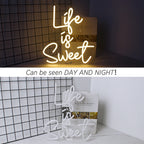Life is Sweet – LED-Leuchtschild (5 V USB)