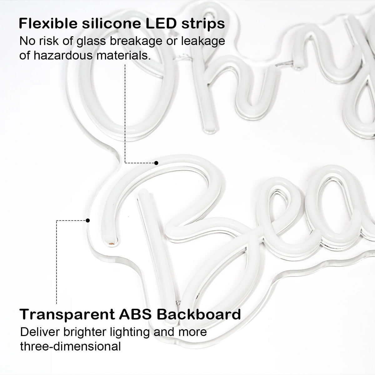 Oh You Beauty 5V USB LED Neon Sign - Budget Friendly