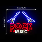 Rock Music Guitar 5V USB LED Neon Sign - Budget Friendly