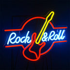 Guitar Rock and Roll 5V USB LED Neon Sign - Budget Friendly