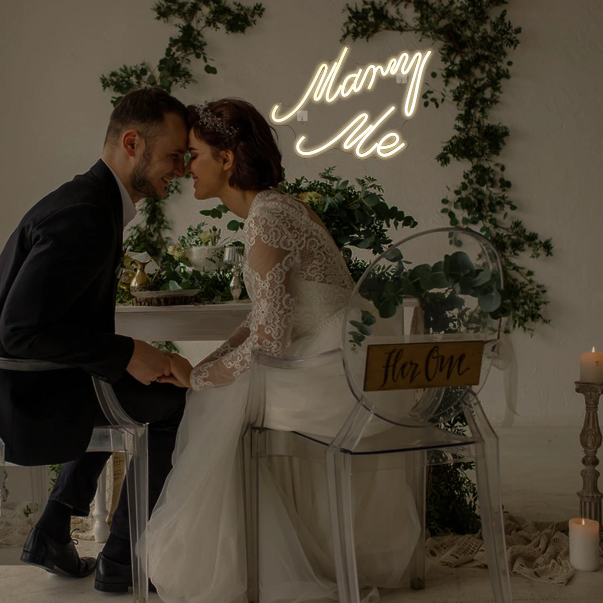 Marry Me – LED-Neon-Schriftzug (5 V USB)
