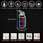 Golf 5V Mini USB LED Neon Sign - Budget Friendly