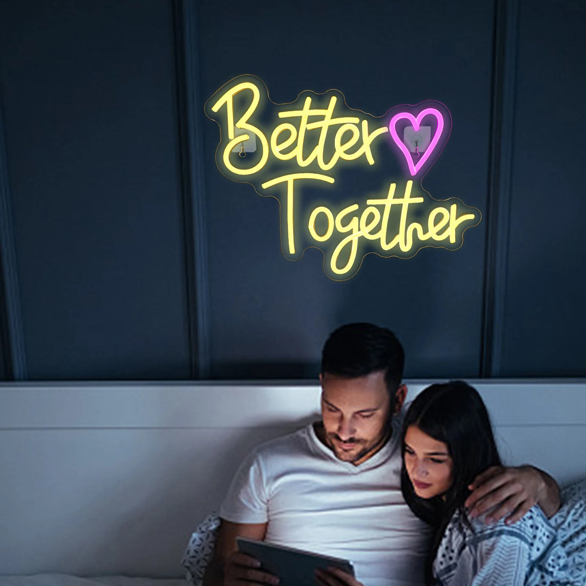 Better Together – Herz – LED-Neonschild (5 V USB)