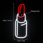 Lippenstift – LED-Neonschild (5 V USB)