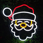 Weihnachtsmanngesicht – LED-Neonschild (5 V USB)