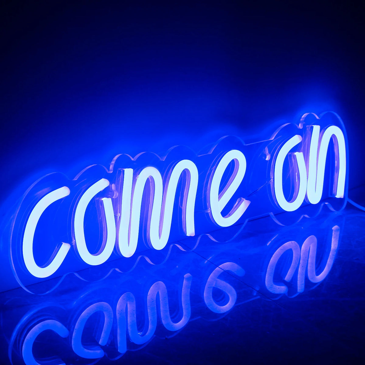 Come On – LED-Neon-Schriftzug (5 V USB)