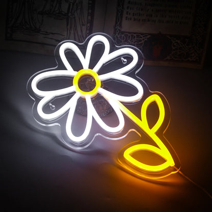 Niedliches Cartoon Gänseblümchen 5V USB LED Neon Schild - Preisgünstig