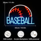 BASEBALL – Baseball – LED-Neonschild (5 V USB)