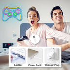 Bunter Gamecontroller – LED-Neonschild (5 V USB)