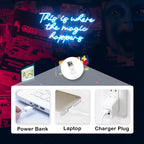 This is Where The Magic Happens – LED-Neon-Schriftzug (5 V USB)