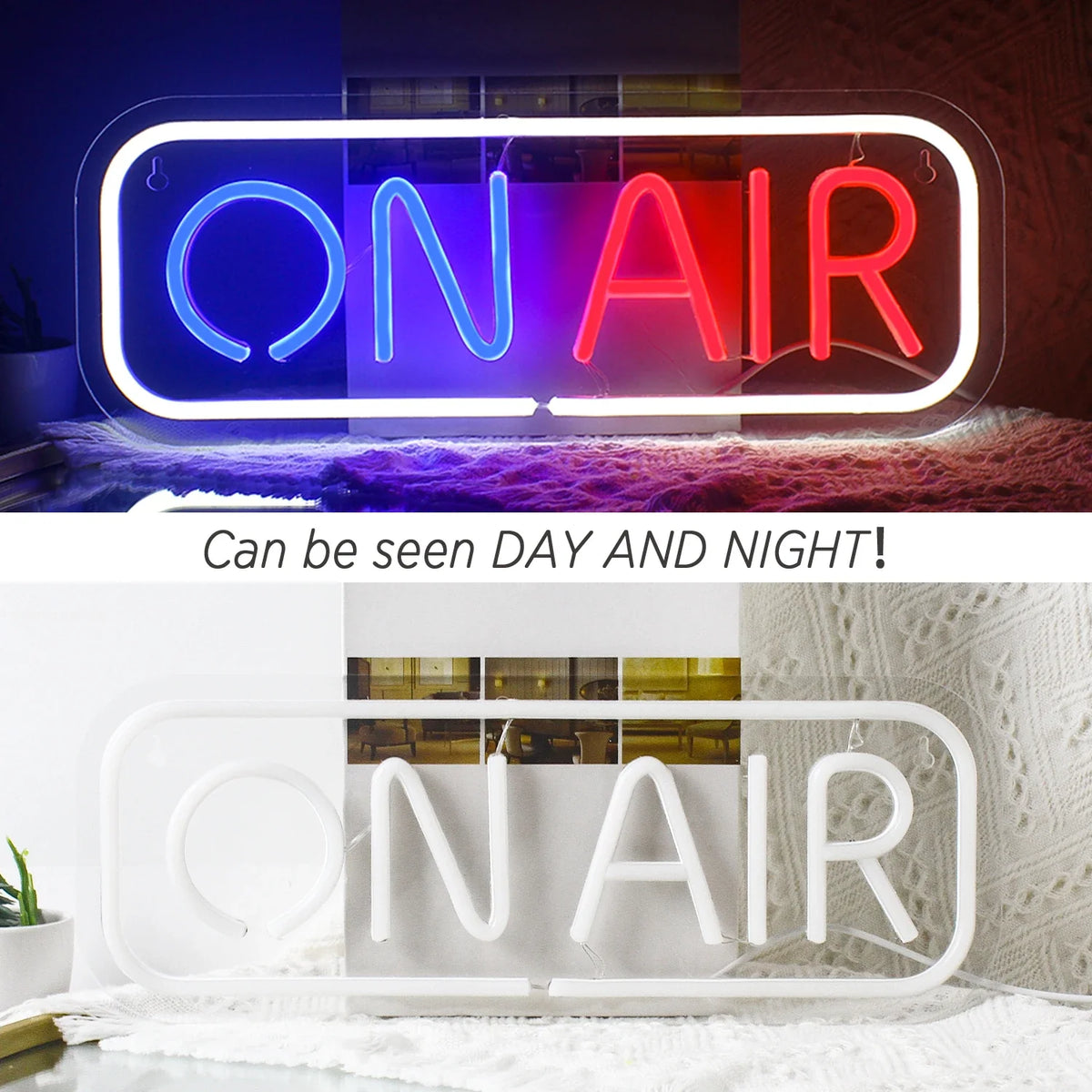 ON AIR – LED-Neon-Schriftzug (5 V USB)