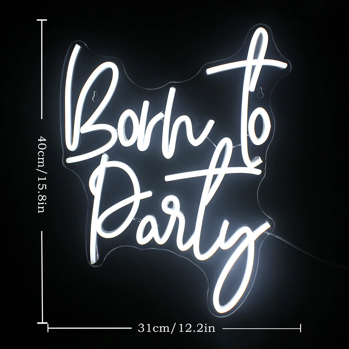 Born to Party – LED-Neon-Schriftzug (5 V USB)