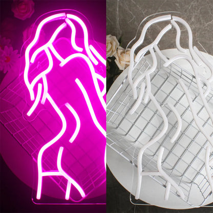 Sexy Lady Night 5V Mini USB LED Neon Sign - Budget Friendly