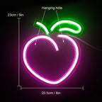 Peach 5V USB LED Neon Sign - Budget Friendly