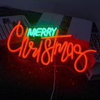 Merry Christmas – LED-Neon-Schriftzug (5 V USB)