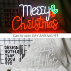 Merry Christmas 5V USB LED Neon Sign - Budget Friendly