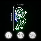 Green Frog 5V USB LED Neon Sign - Budget Friendly