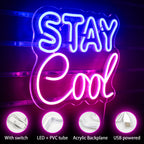 Stay Cool 5V USB LED Neon Sign - Budget Friendly