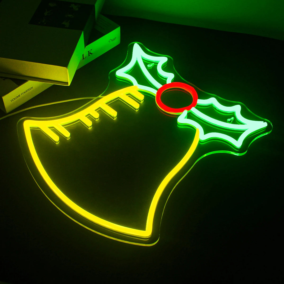 Weihnachtsglocke – LED-Neonschild (5 V USB)