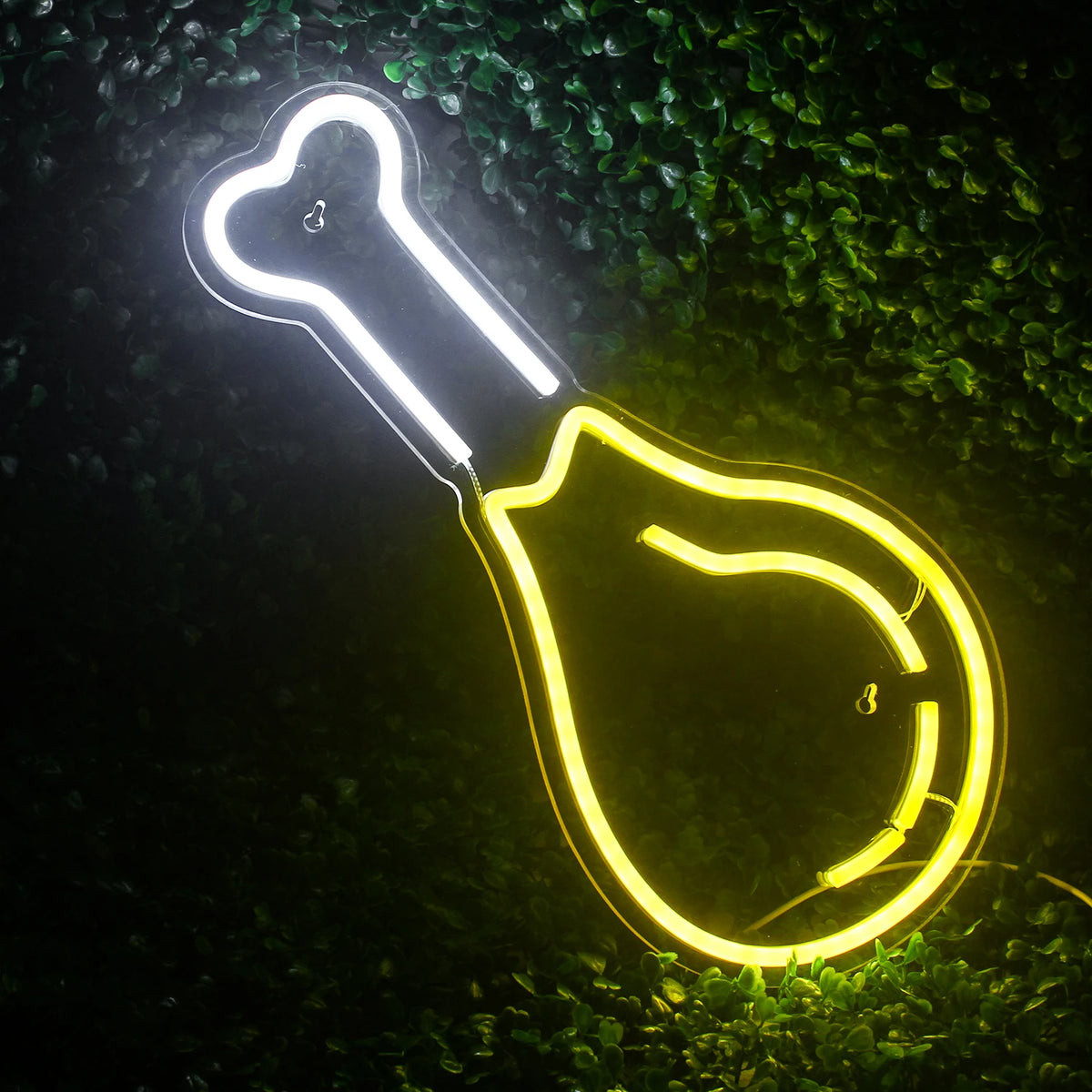Hähnchenkeule – LED-Neonschild (5 V USB)