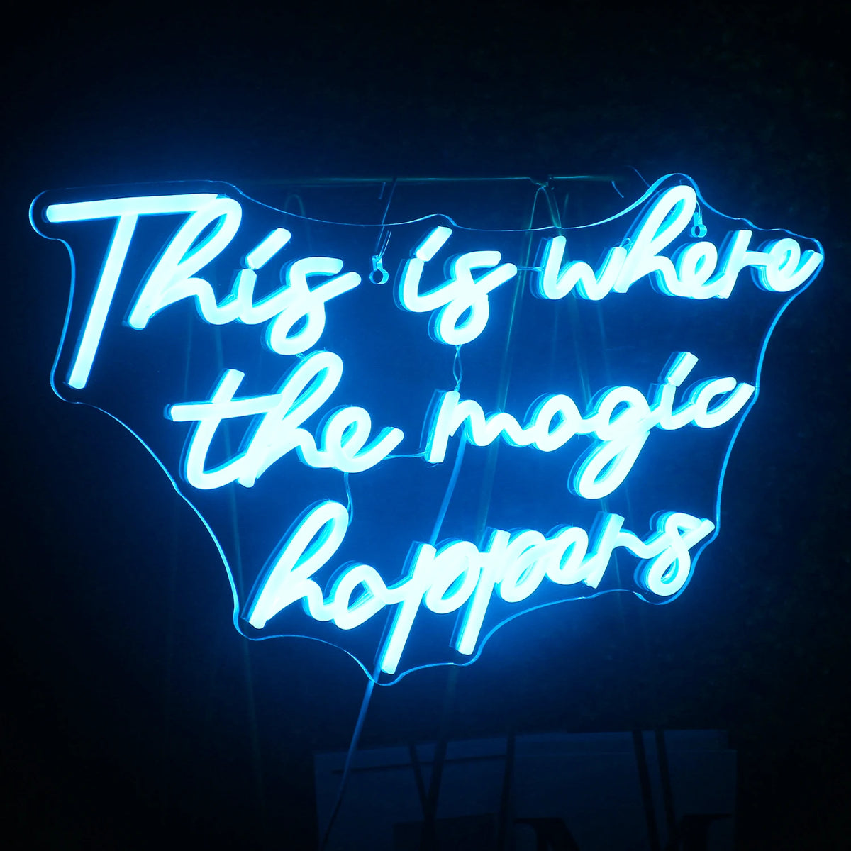 This is Where The Magic Happens – LED-Neon-Schriftzug (5 V USB)