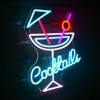 Cocktails 5V USB LED Leuchtschild - Preisgünstig