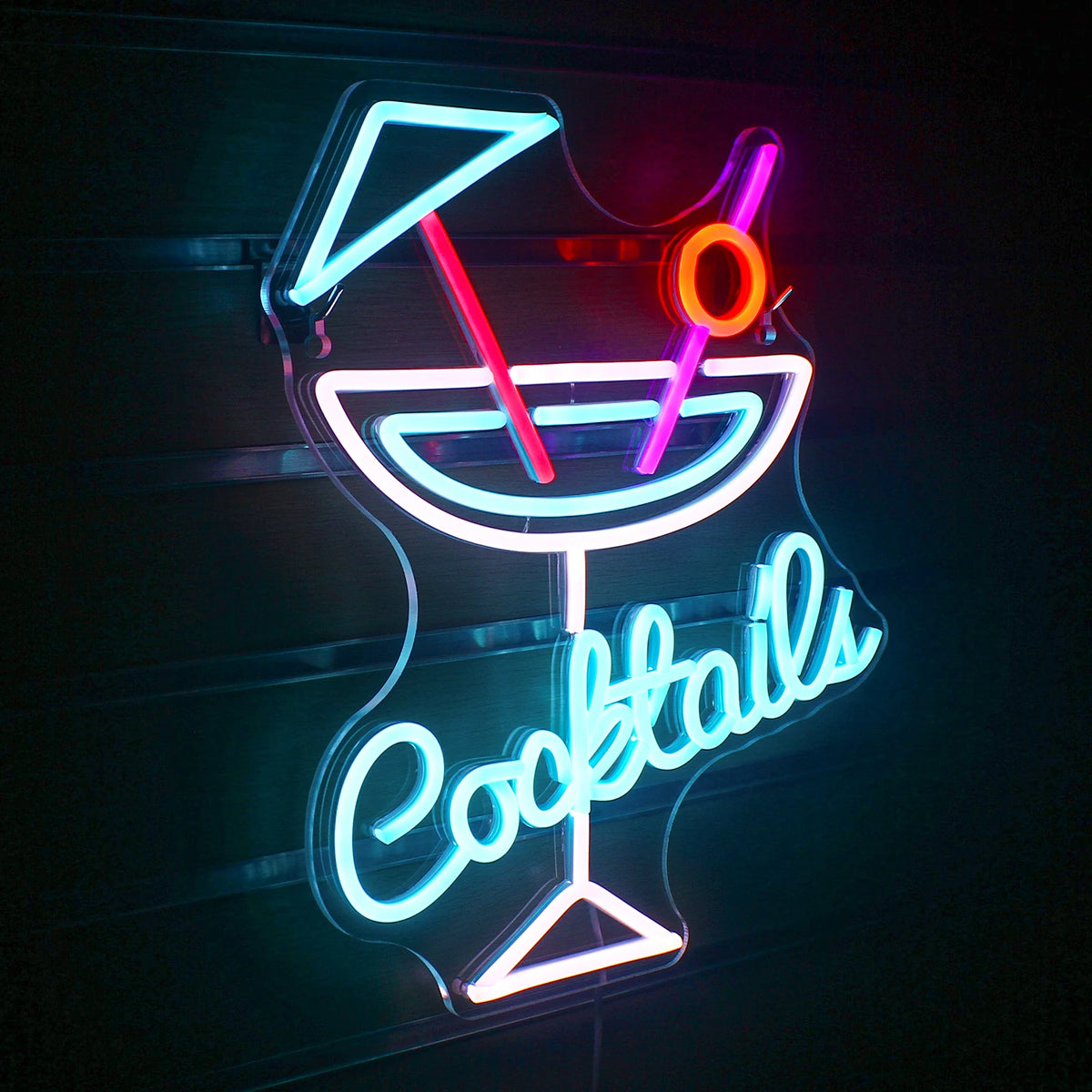 Cocktails 5V USB LED Leuchtschild - Preisgünstig