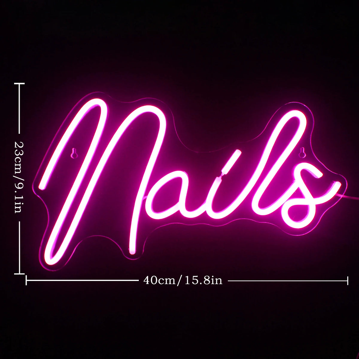 Nails – LED-Neonschild (5 V USB)