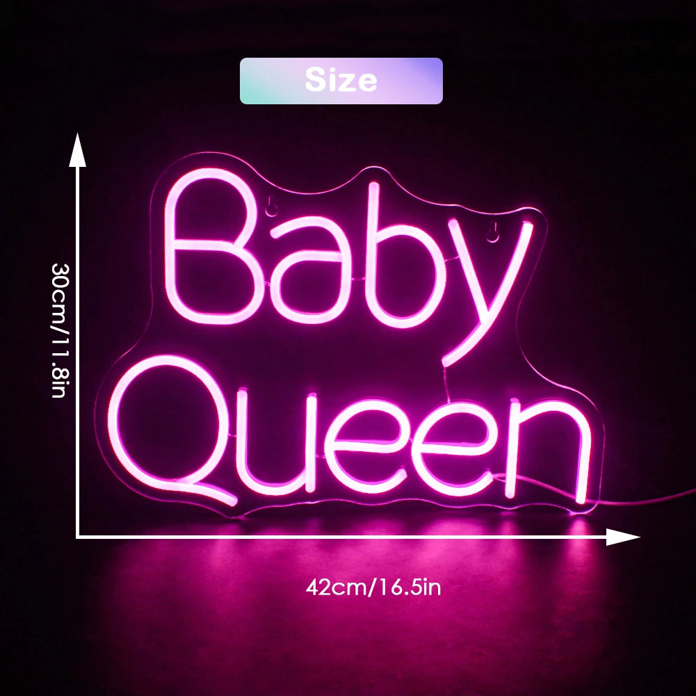 Baby Queen 5V USB LED Leuchtschild - Preisgünstig
