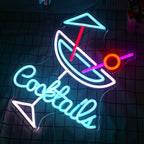 Cocktails 5V USB LED Leuchtschild - Preisgünstig