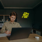 Your Journey Begins Here 5V USB LED Neon Sign - Budget Friendly