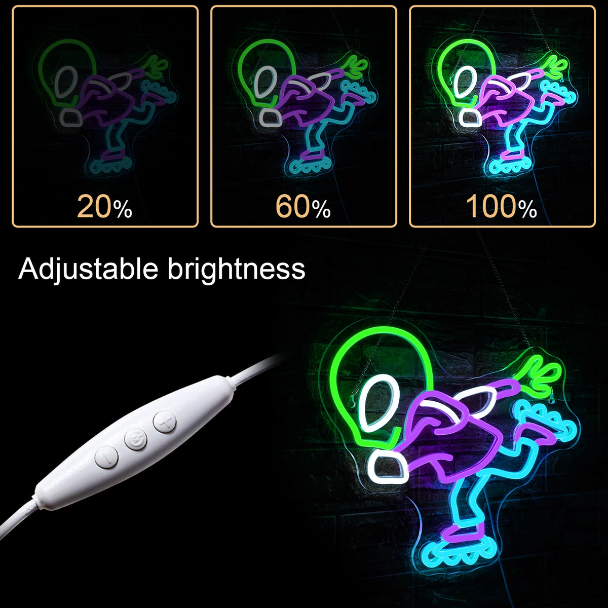 Alien 5V USB LED Leuchtschild - Preiswert