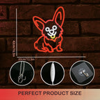 Corgi Dog Red 5V USB LED Neon Sign - Budget Friendly