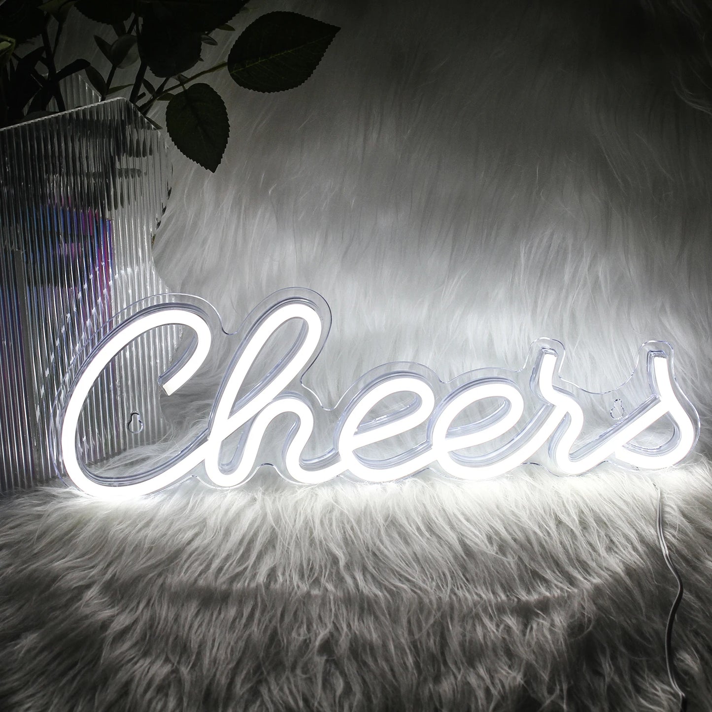 Cheers 5V Mini USB LED Neon Sign - Budget Friendly