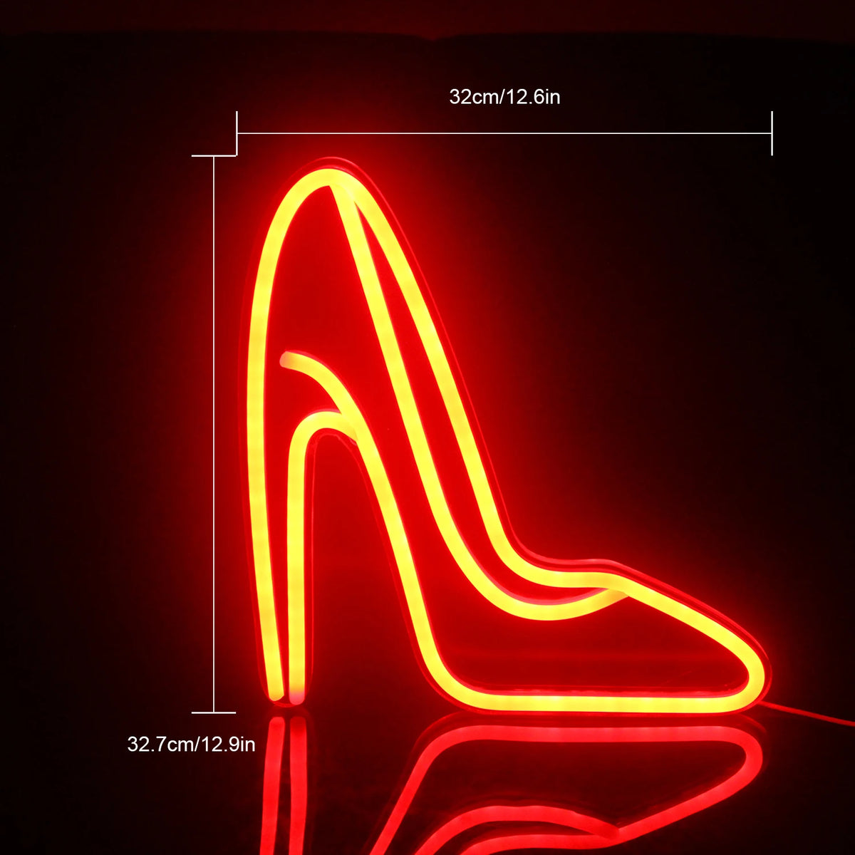 Wanxing High-Heeled Shoe 5V USB LED Neon Sign - Budget Friendly