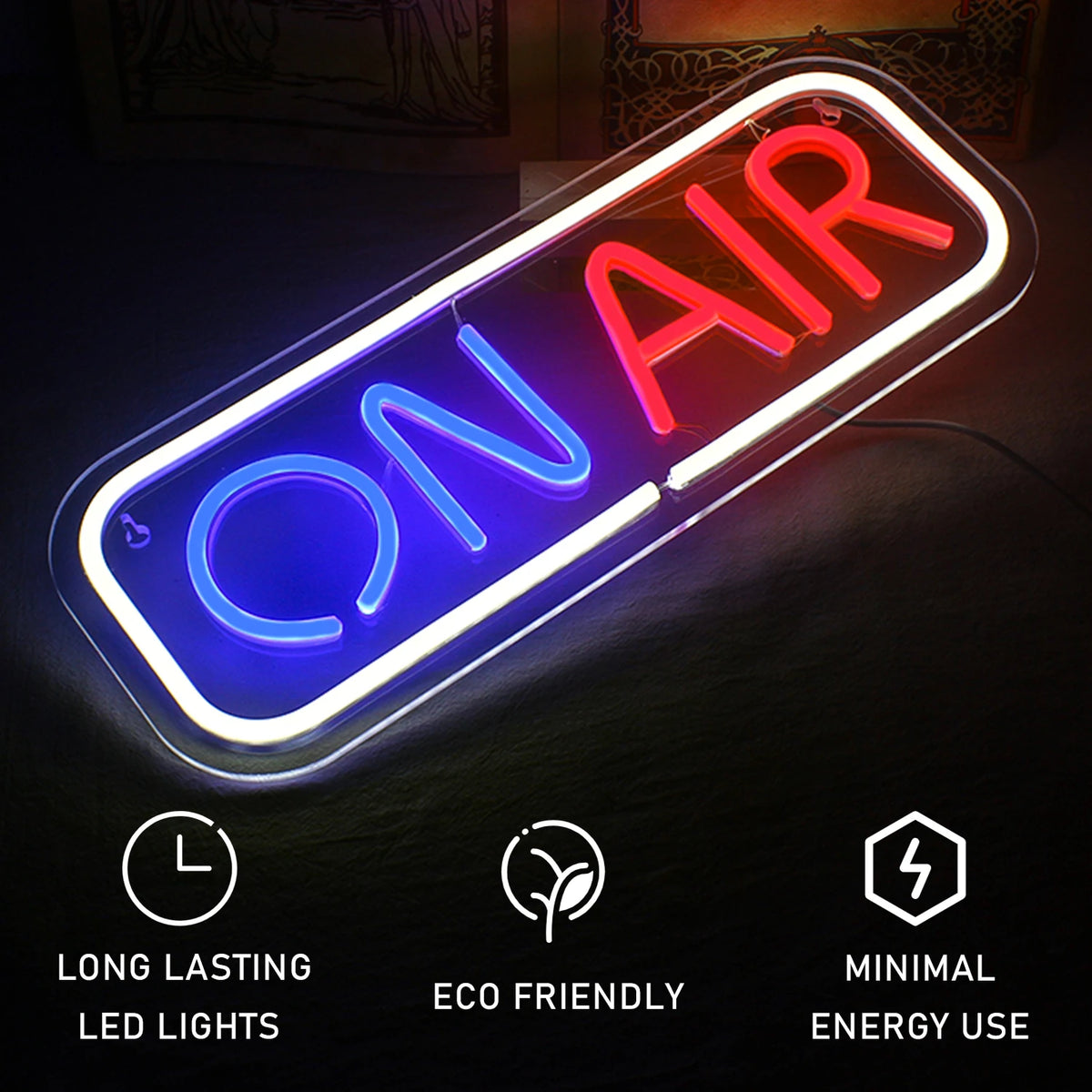 ON AIR – LED-Neon-Schriftzug (5 V USB)