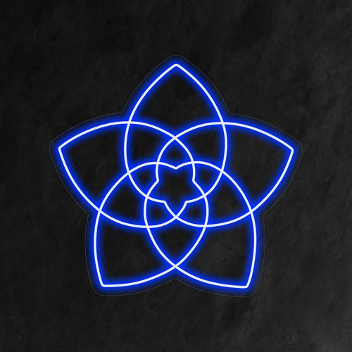 „Sacred Geometry Flower Neon Sign“ ist eine spirituelle und komplexe Ergänzung für Ihr Interieur. Ein Neonlicht, das heilige Geometrie und florale Elemente zu einem fesselnden Design kombiniert.