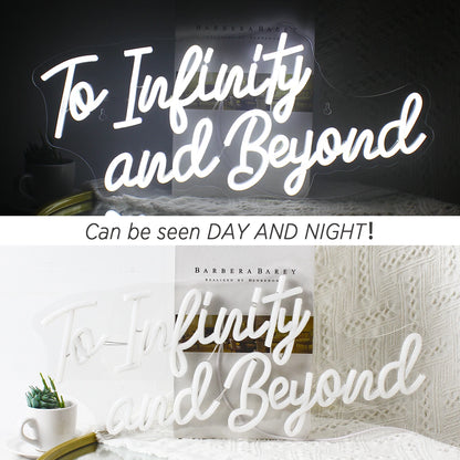 To Infinity and Beyond 5V Mini USB LED Neon Sign - Budget Friendly