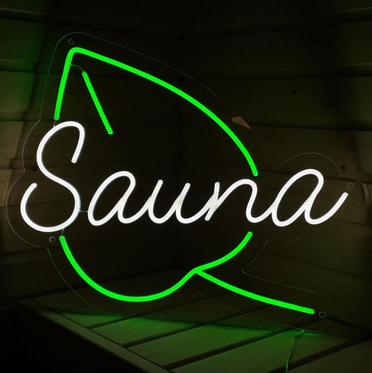 Sauna Neonschild