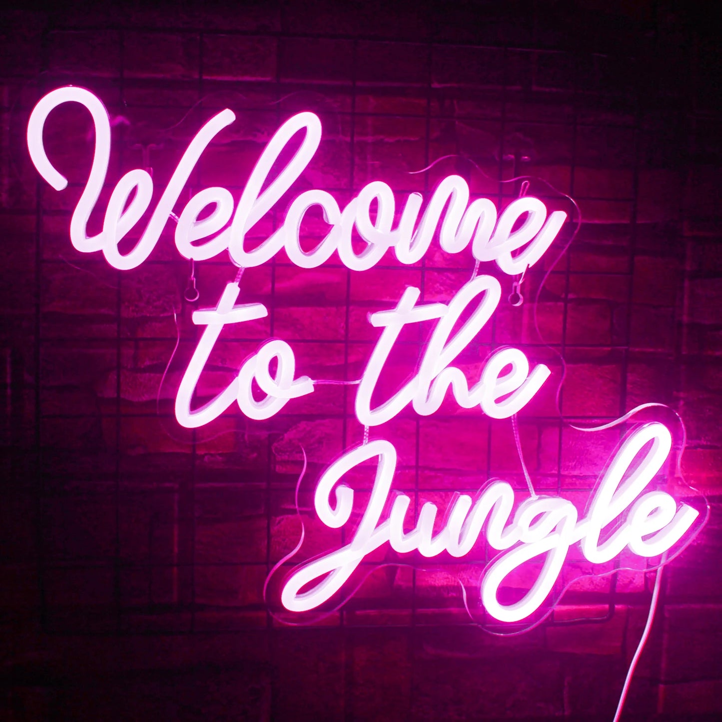 Welcome to the Jungle 5V Mini USB LED Neon Sign - Budget Friendly