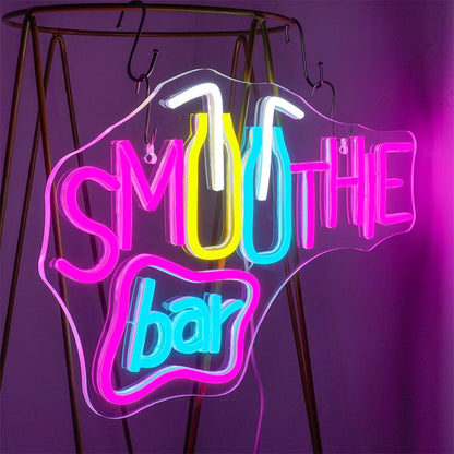 Smoothie Bar 5V Mini USB LED Neon Sign - Budget Friendly