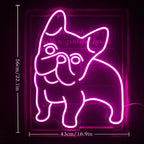 Rosa Hund – LED-Neonschild (5 V USB)