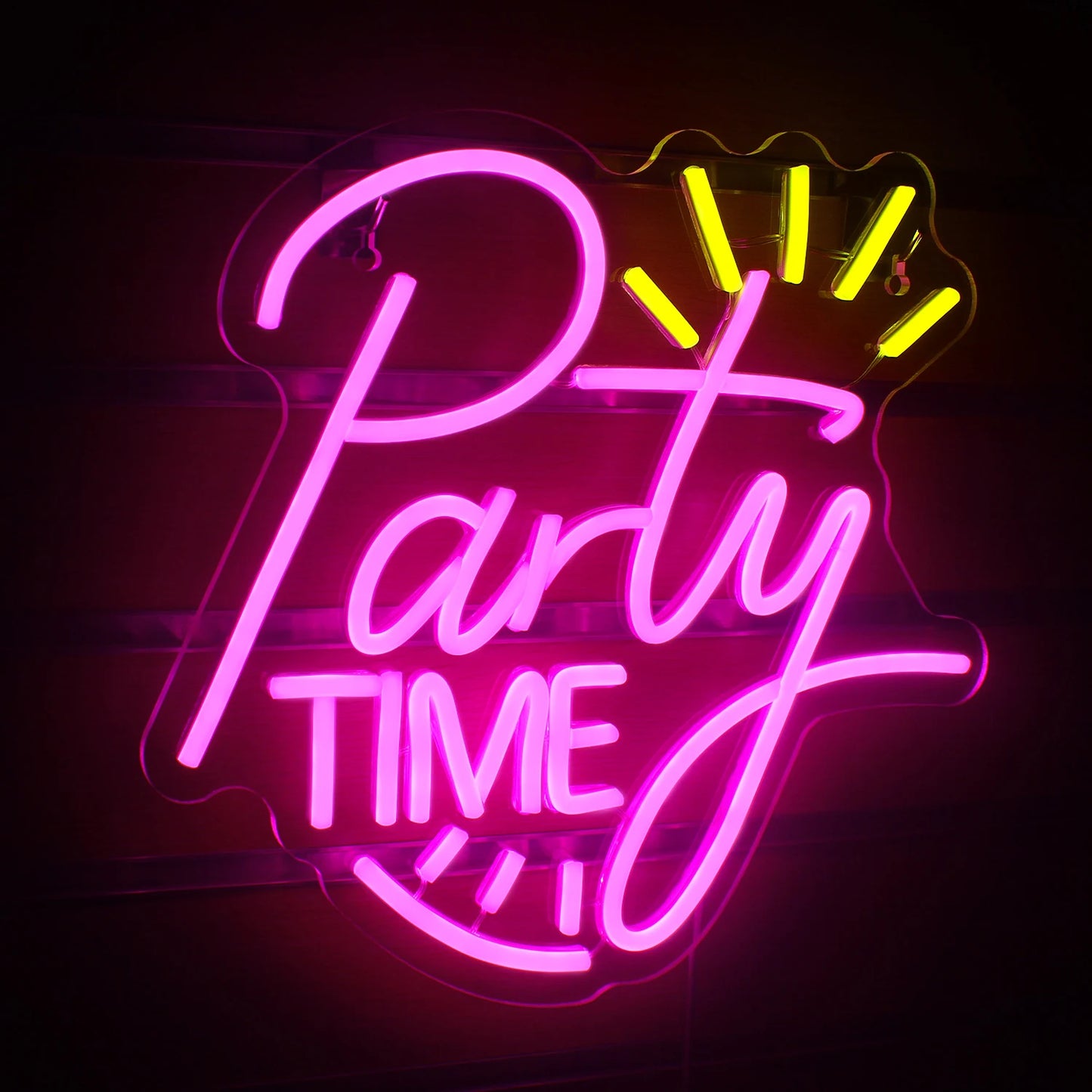 Party Time 5V Mini USB LED Neon Sign - Budget Friendly