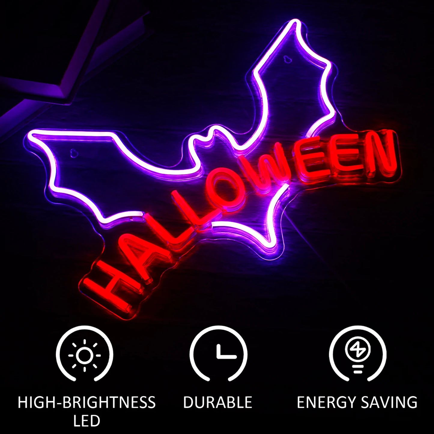 Halloween 5V Mini USB LED Neon Sign - Budget Friendly