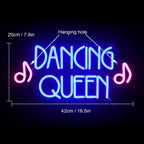 Dancing Queen 5V USB LED Neon Sign - Budget Friendly